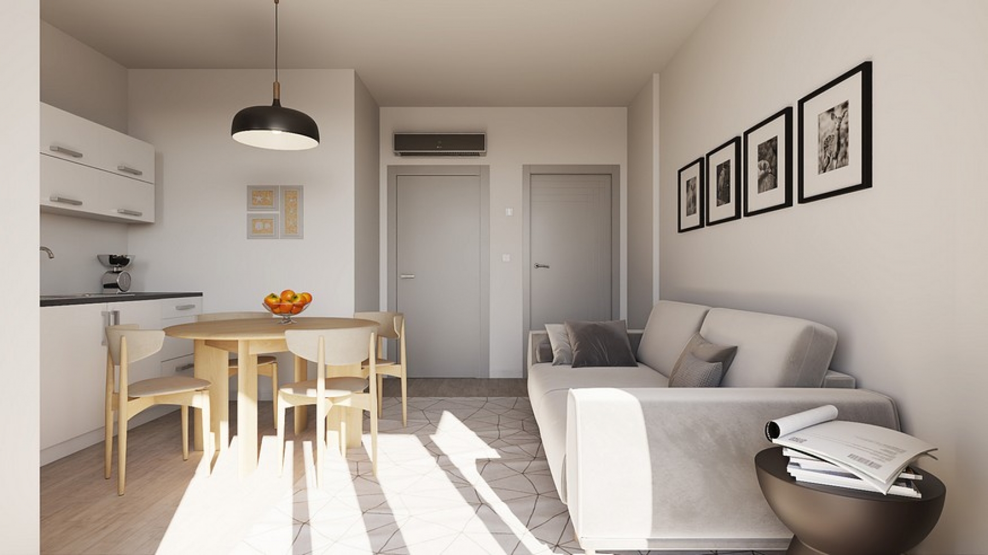 Bilocale con terrazza e ambienti ben distribuiti