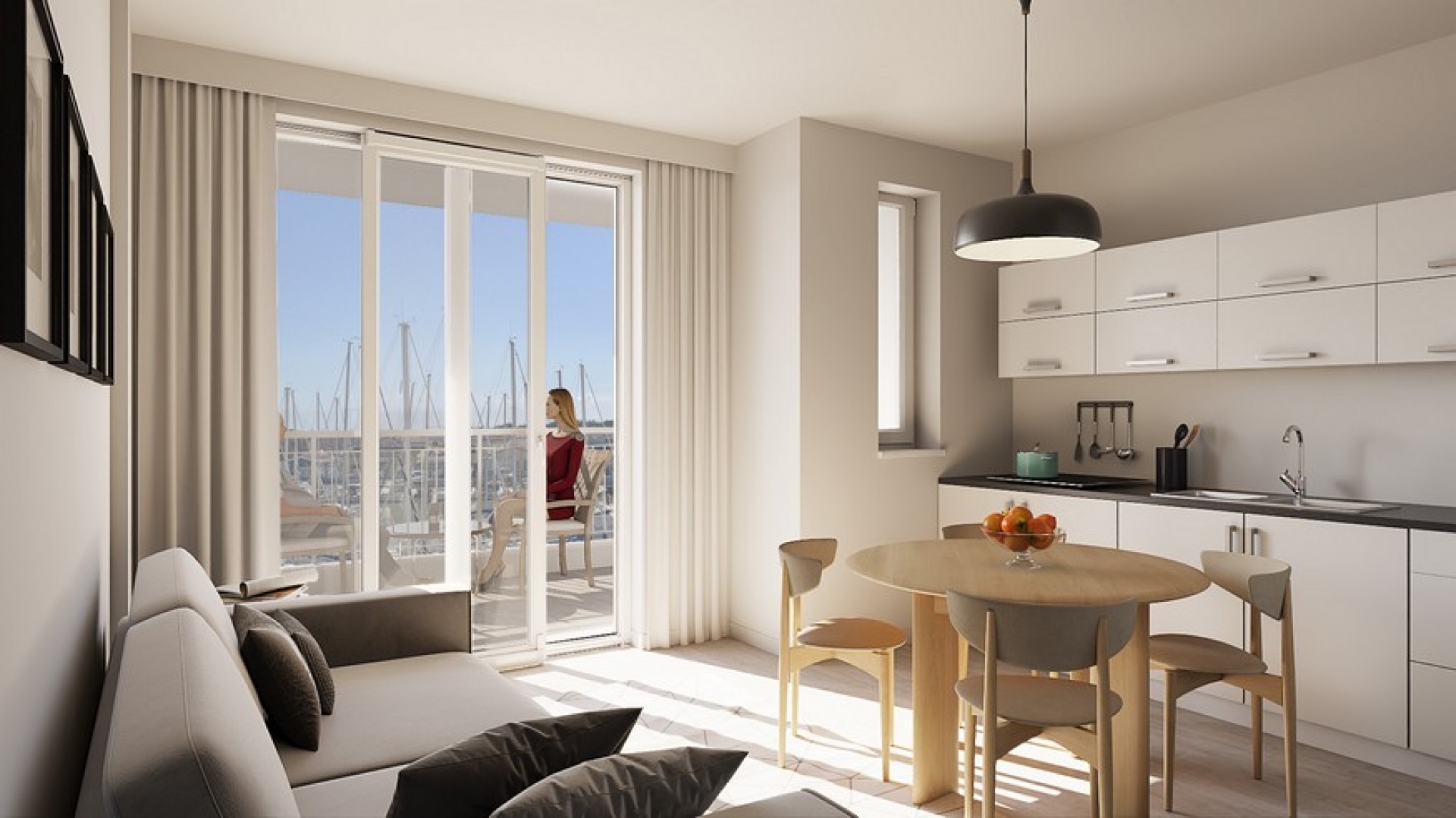 Bilocale con terrazza e ambienti ben distribuiti