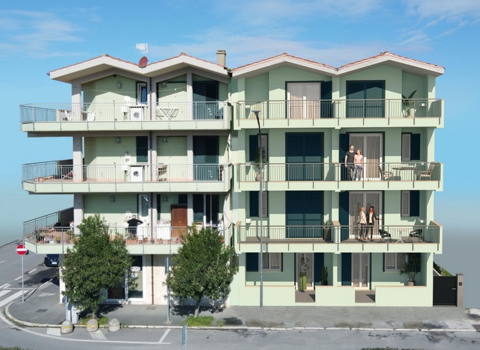 Attico su due livelli con ampi spazi e terrazza con magnifica vista